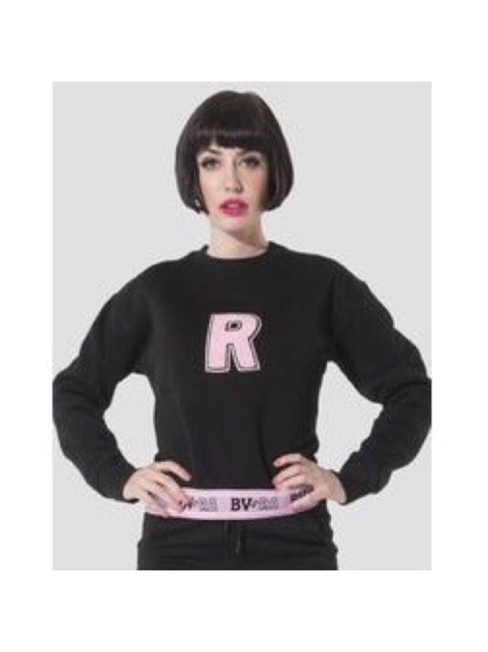 Rachel Antonoff Betty & Veronica Riverdale Letterman pullover fleece lined top L